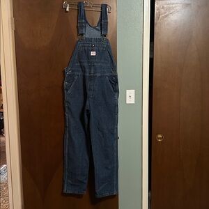 KEY Women's Blue Denim Overalls